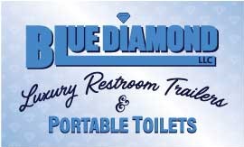 Blue Diamond Luxury Restroom Trailers Logo